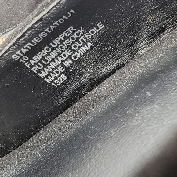 Madden NYC Statue Black High Heels Size Platform Size 10 Faux Suede - Picture 15 of 17